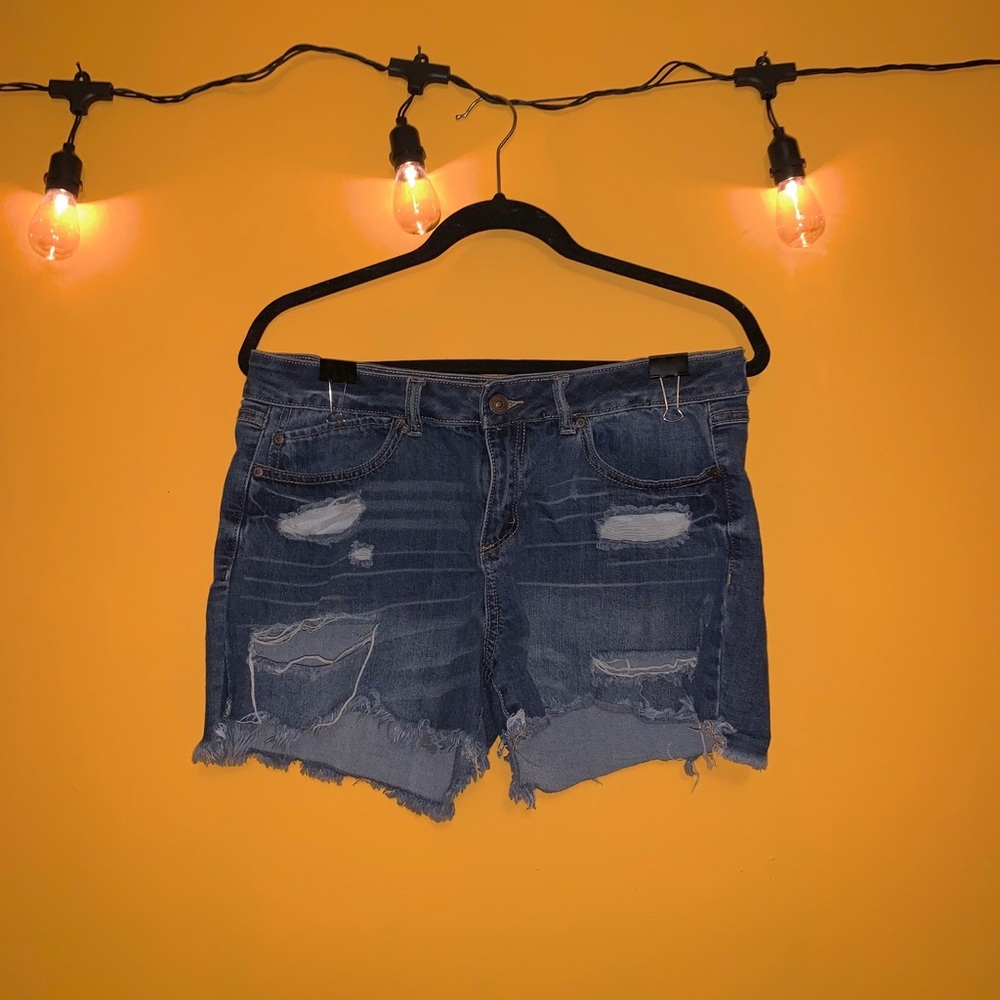 Rewash Ripped Jean Shorts